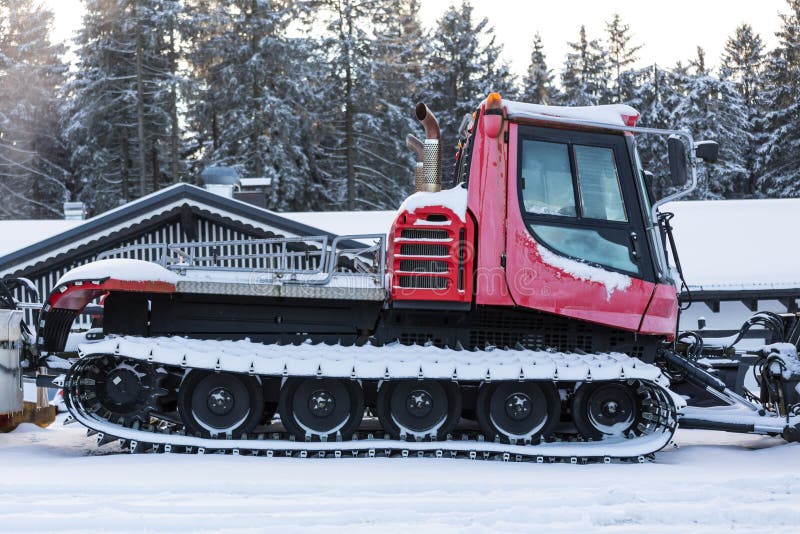Snowcat stock photo. Image of slope, cold, snow, peak 36100158