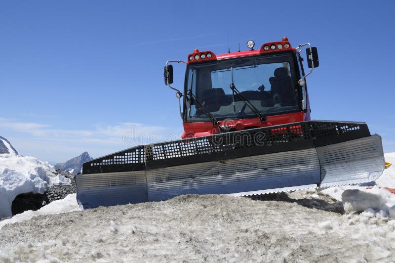 Snowcat rouge photos stock Snowcat rouge photos stock