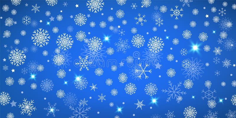 SNOWFLAKE Wallpaper Craft Christmas Blue Decoration Stock Illustration ...