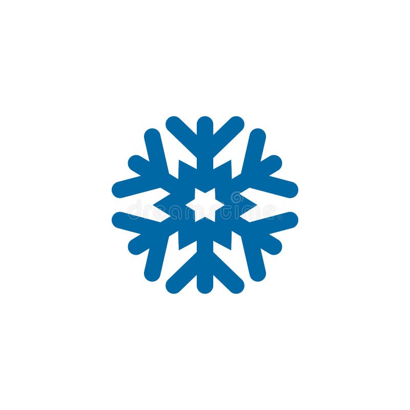 Snowflake Logo Design Vector Icon Template Stock Vector - Illustration ...