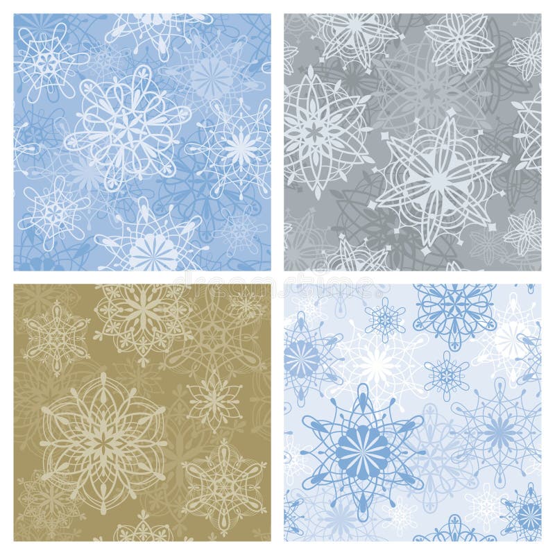 Snowflake seamless background