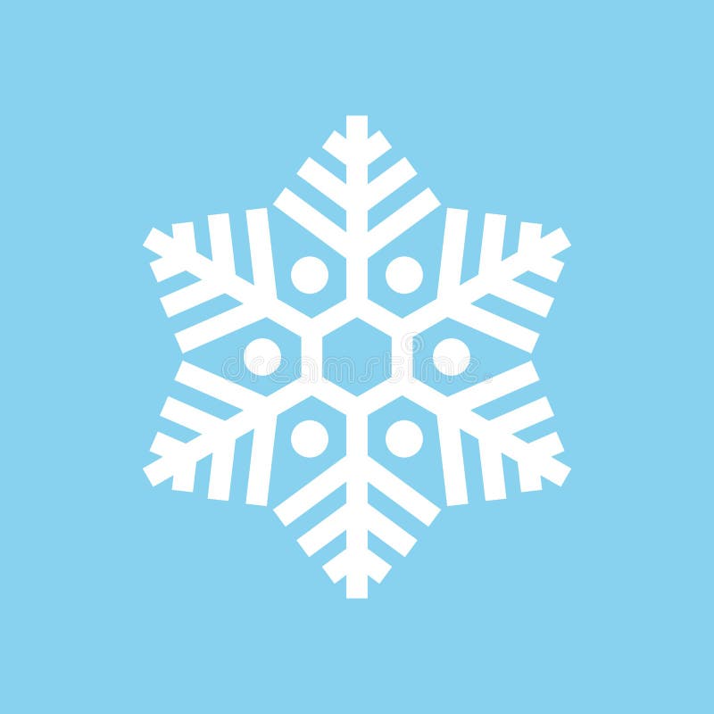 Snowflake vector icon vector illustration
