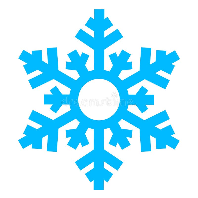 Snowflake vector icon royalty free illustration