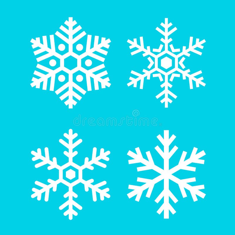 Snowflake vector icon stock illustration