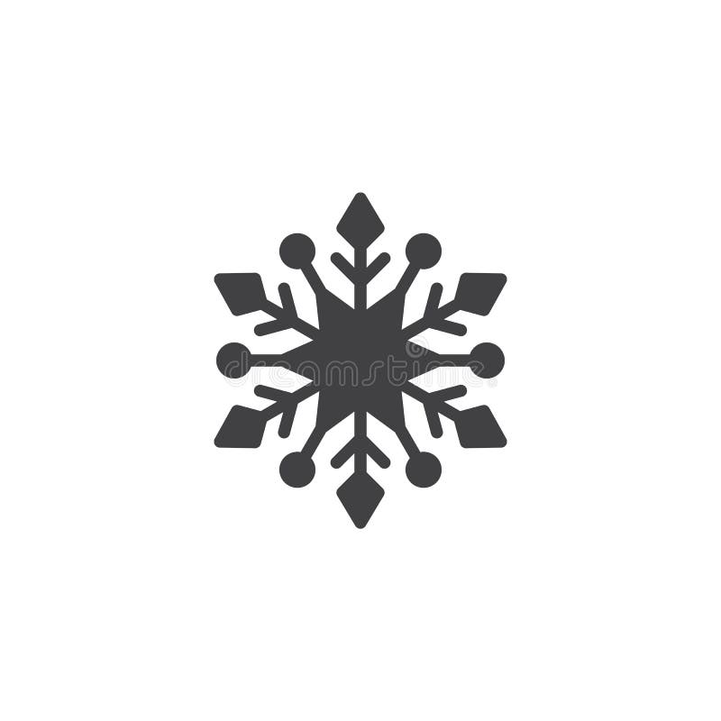 Snowflake vector icon vector illustration