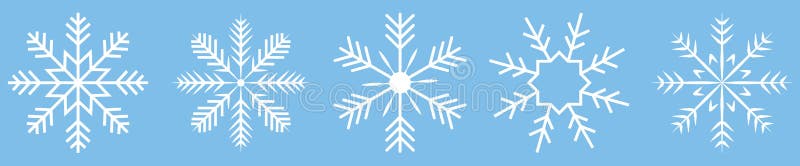 Snowflake white icons vector illustration