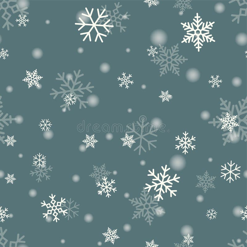 Snowflake on Winter Gray Sky Background Stock Vector - Illustration of