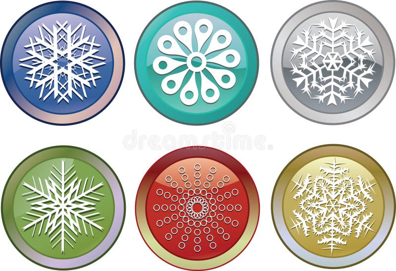 Snowflakes icons