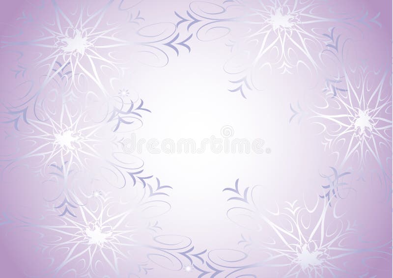 Snowflakes on violet