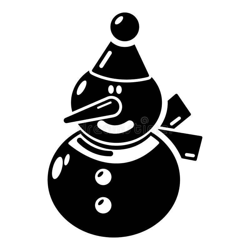 Download Snowman Icon, Simple Black Style Stock Vector ...