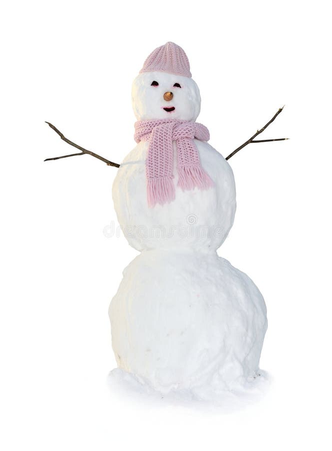 Snowman in pink