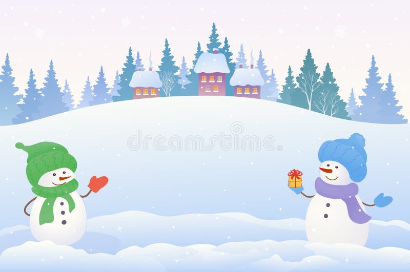 Snowmen background