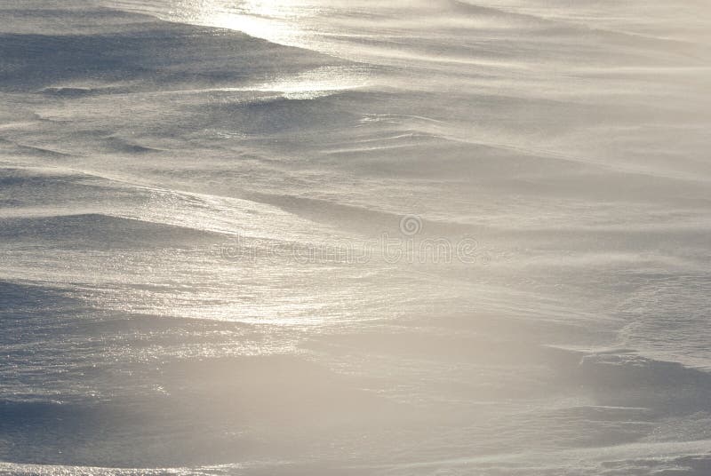 Snowpack winter day on the Antarctic Islands. royalty free stock photography