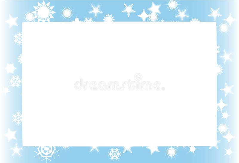 Snowstorm background frame