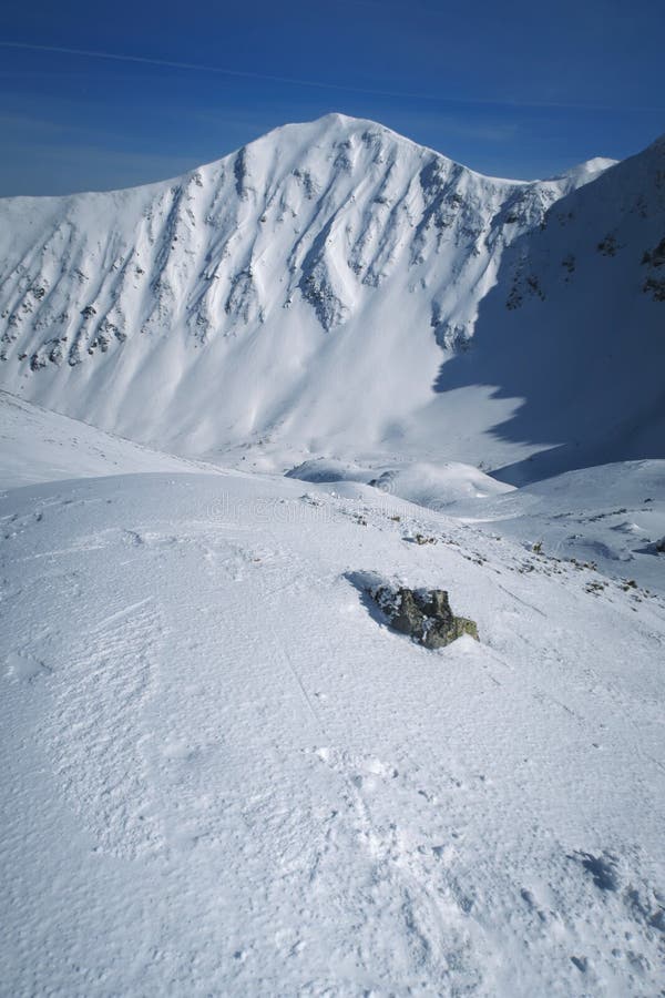 Snowy alpine landscape