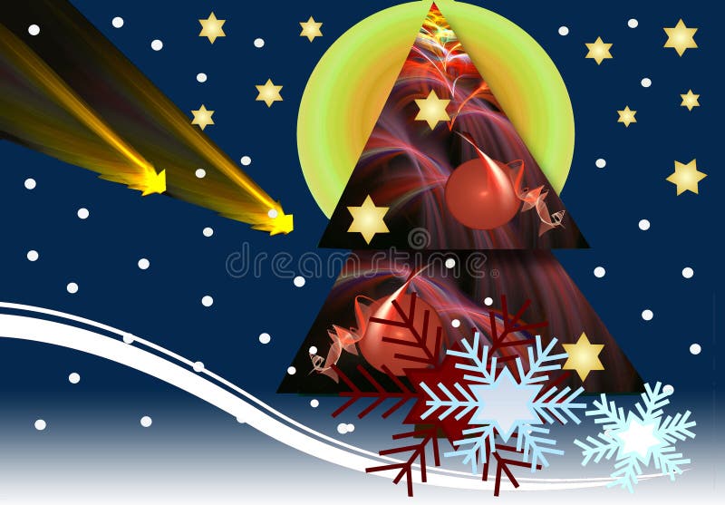 Snowy Christmas night