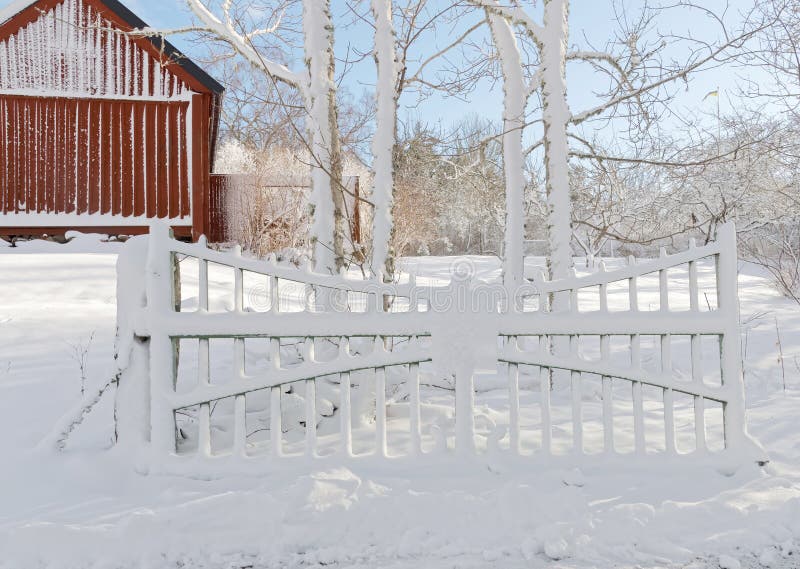 Snowy Winter Barn Stock Photo Image Of Snowy January 36829228