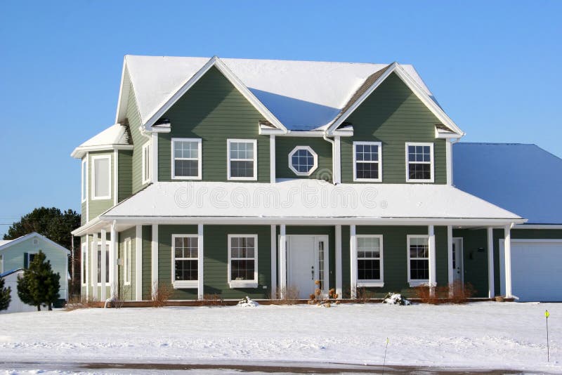 Snowy House 1 stock photos