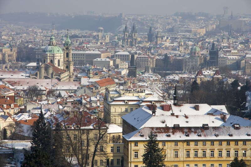 Snowy Prague