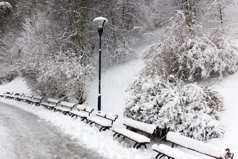 Snowy Prague in the Winter, Czech Republic Stock Image Image of