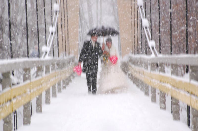 Snowy wedding