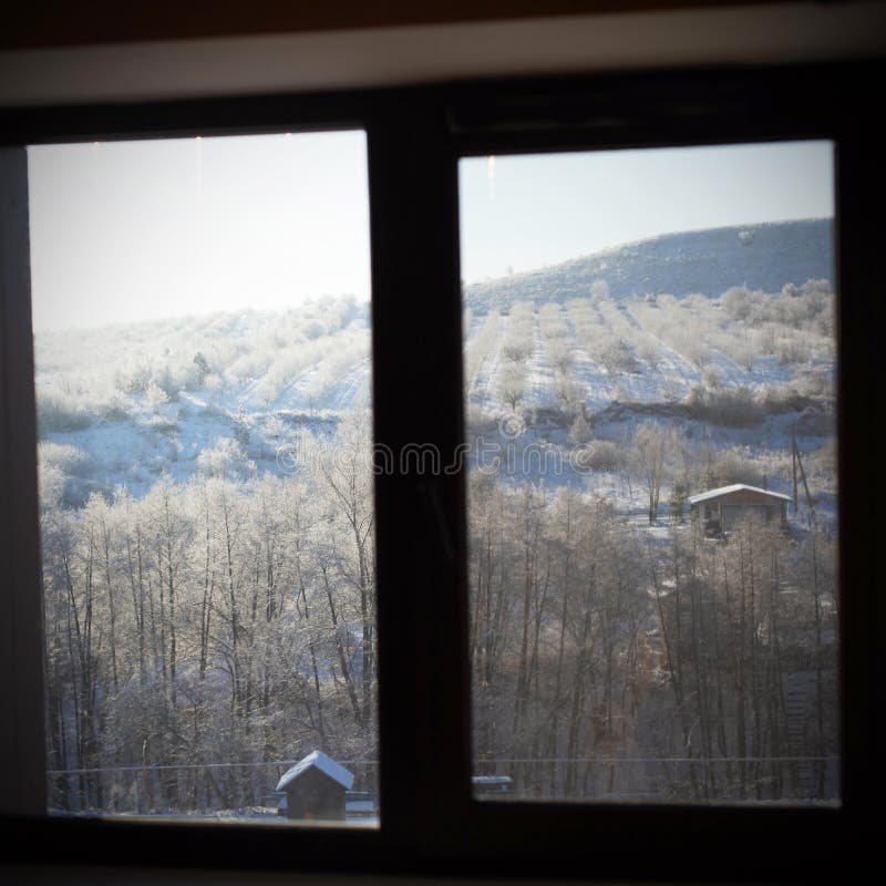 1,325 Snowy Winter Scenery View Window Stock Photos - Free & Royalty ...