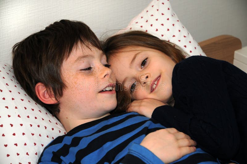 Snuggling fotografia royalty free Snuggling fotografia royalty free