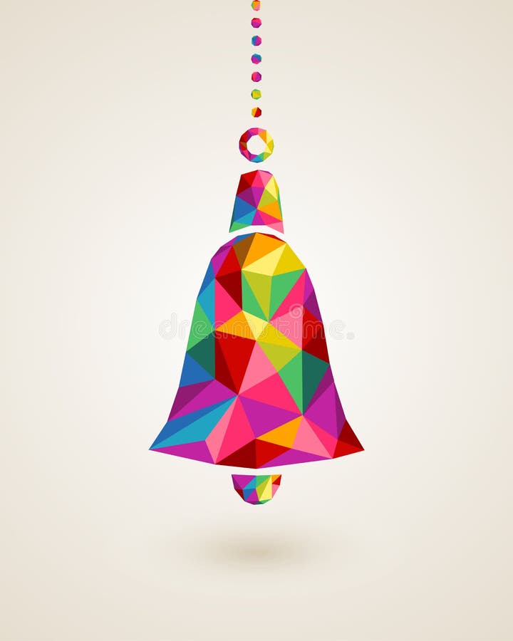 Snuisterij van de Kerstmis de kleurrijke hangende klok
