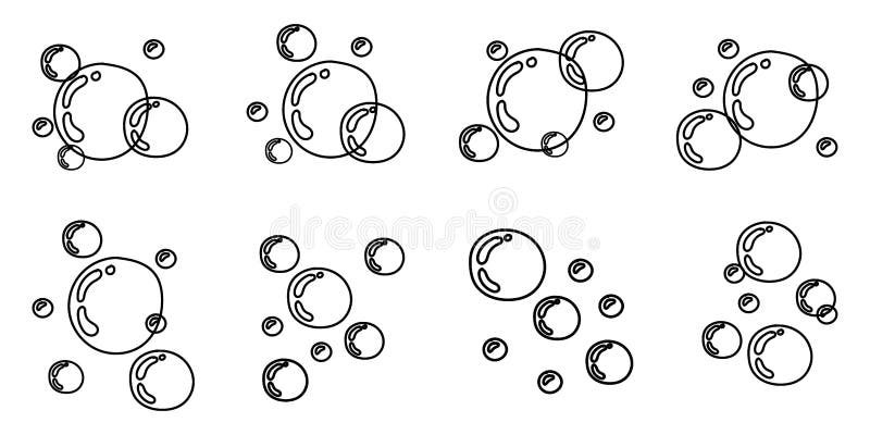 Soap Bubble. Hand-drawn Line in the Style of a Bubble Sketch. Doodle ...