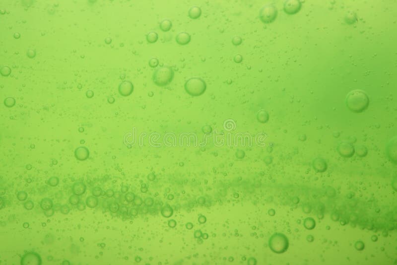 Soap Bubbles Green Liquid Background Stock Photo - Image of transparent ...