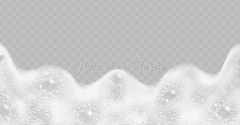 Soap Foam with Bubbles Top View Isolated on Transparent Background ...