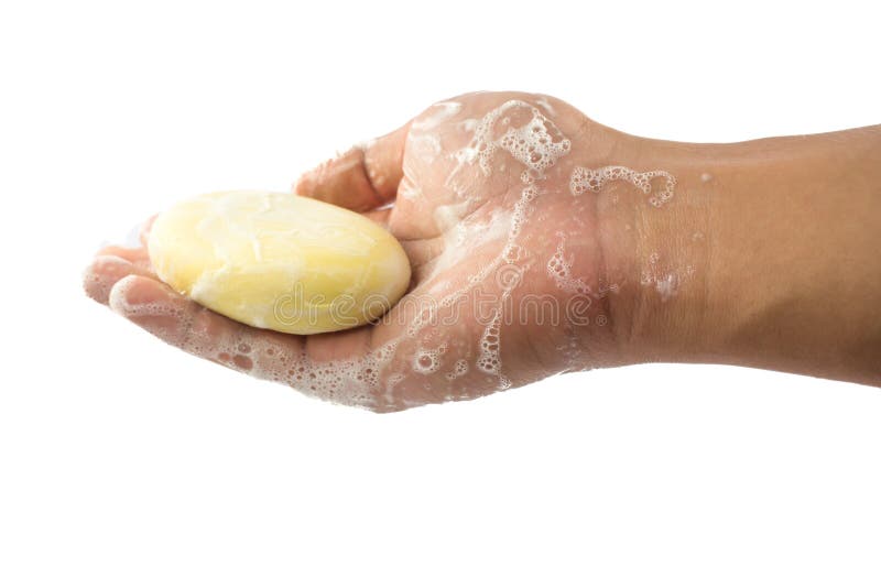 Soap in hand stock photo. Image of dirty, beauty, purity 33355196