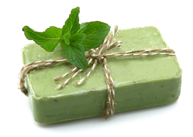 Soap with mint stock photo. Image of mint, beauty, bath 19464298