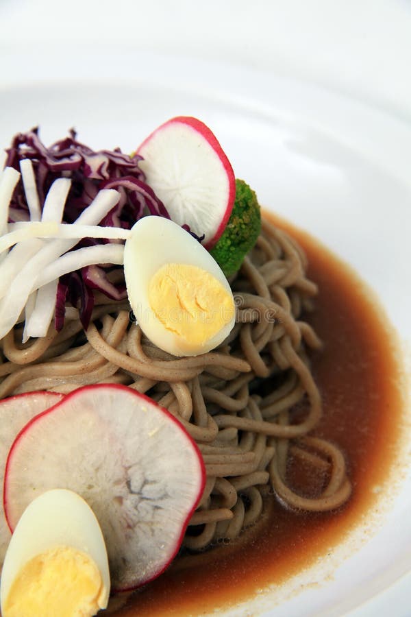 Noodles Japanese Yakisoba, Vegetarian Food. Stock Photo Image of