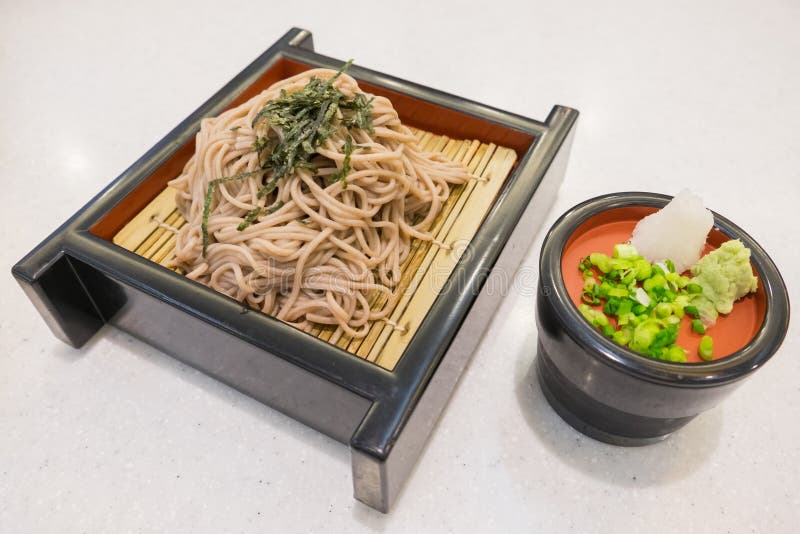 Soba-Ramen ist Buchweizennudeln, Lebensmittel der japanischen Art
