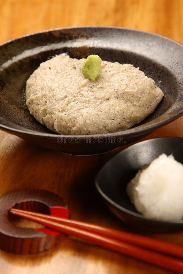 Sobagaki is a Japanese Dish of Boiled Fresh Buckwheat Flour, Like a