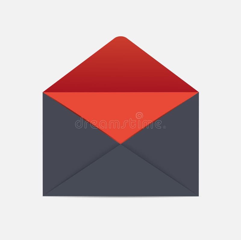 Sobre negro y rojo Ilustración del vector ilustración del vector Sobre negro y rojo Ilustración del vector ilustración del vector