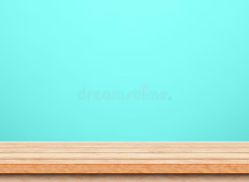 Encimera de mesa de madera marrón vacía foto de archivo libre de regalías