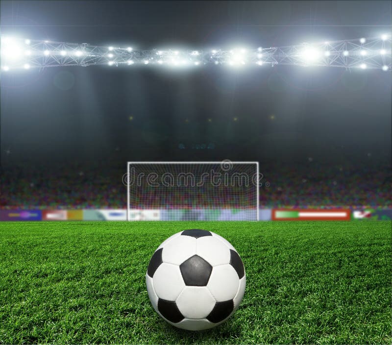 Soccer bal.football, stock photo. Image of illuminated - 39352248