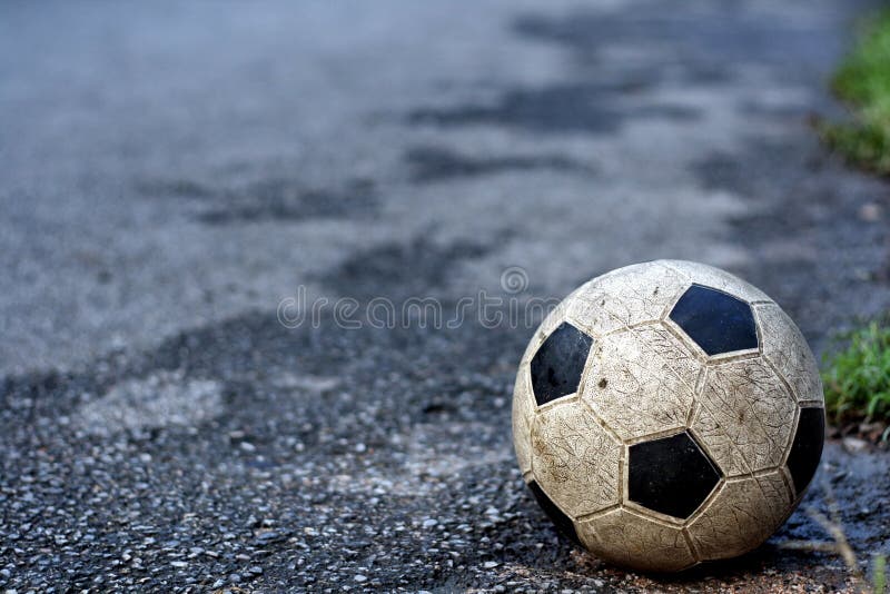 Soccer ball on beach stock photo. Image of soccer, leather 5562202