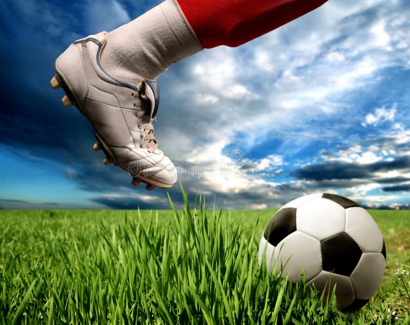 Soccer ball stock photo. Image of soccer, stadium, football - 4721248