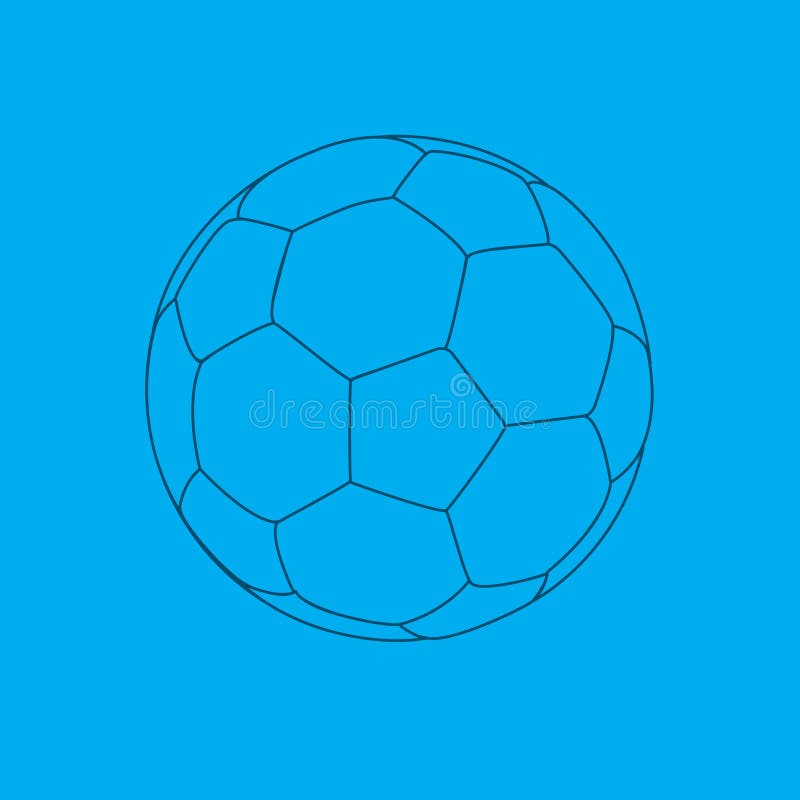 Soccer ball blueprint.