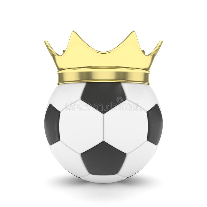 Soccer Ball Golden Crown Stock Illustrations 272 Soccer Ball Golden