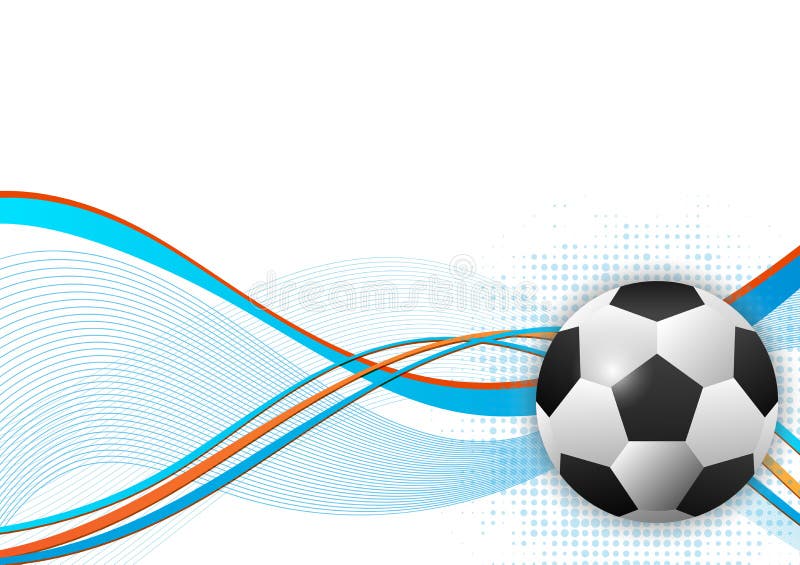 Soccer Ball Design Element Vector Abstract Background Stock Vector