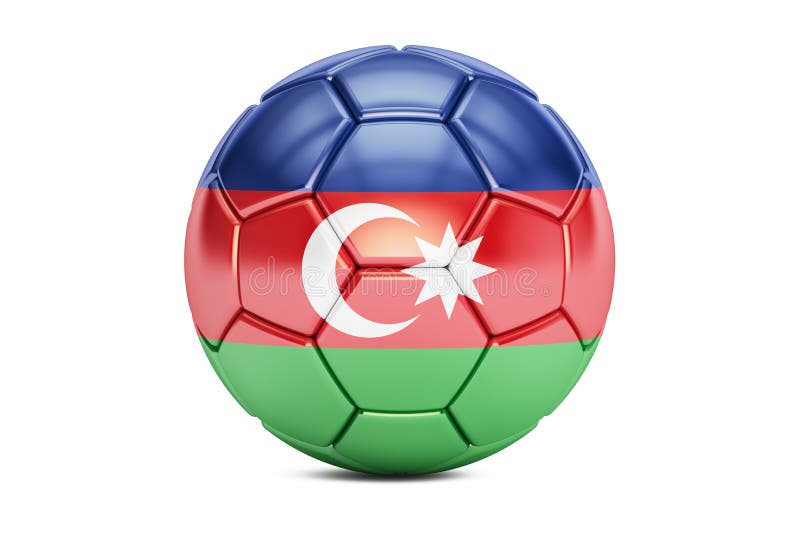 Graphics & More Futbol Football Country Azerbaijan Flag Soccer Ball White