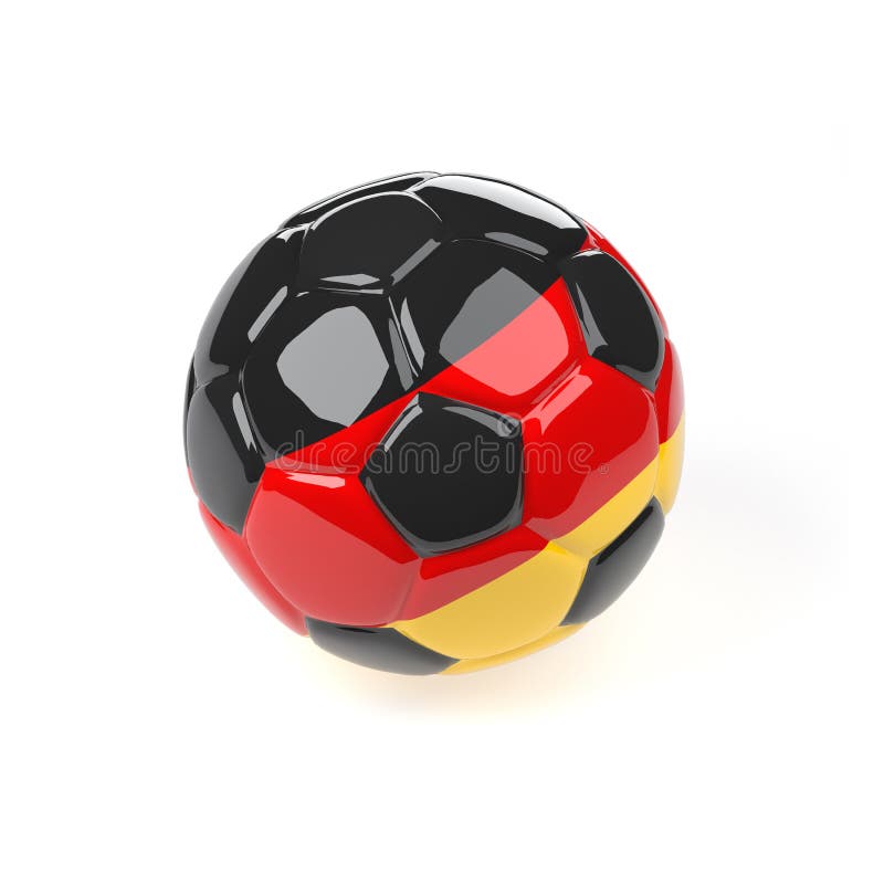 Soccer Ball with the Flag of Germany Stock Illustration Illustration