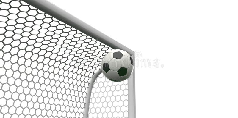 Soccer Ball Going Into The Top Of The Corner Of The Goal Football Stock Illustration Illustration Of Meadow Exercise