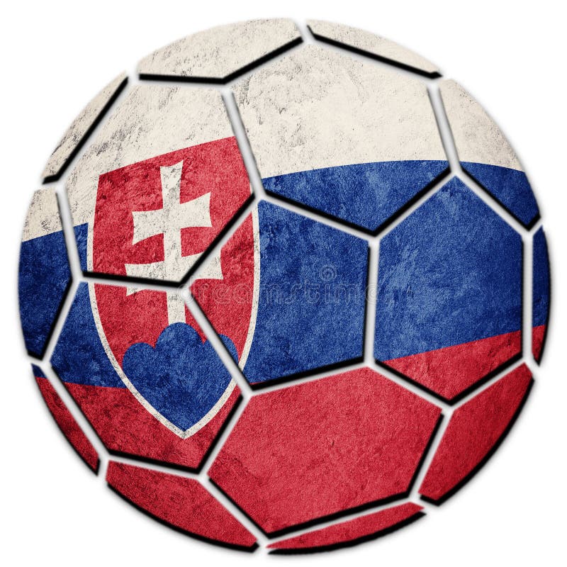 Futbalová lopta národná vlajka Slovenskej republiky. futbalová lopta Slovenskej republiky.
