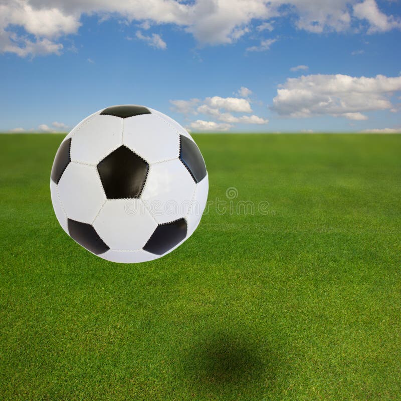 Soccer ball in grass stock photo. Image of sport, closeup 30139880