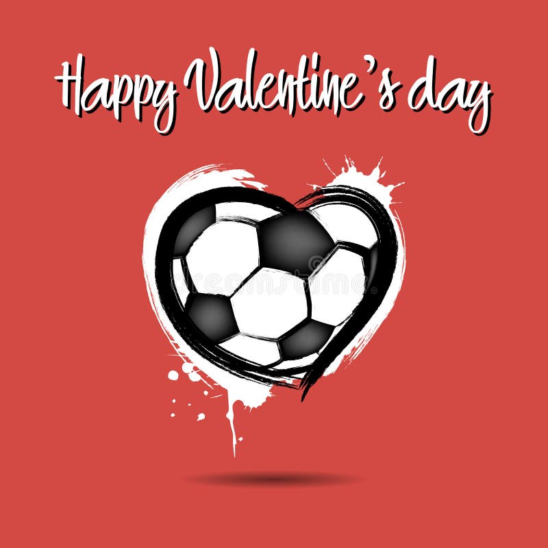 Happy Valentines Day Brazil Vector Banner Stock Vector (Royalty